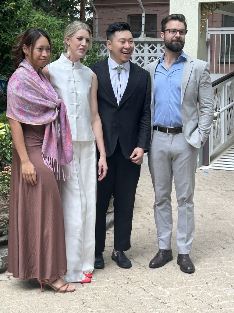 Camden and Lucas with Michael and Deha at their Hong Kong wedding