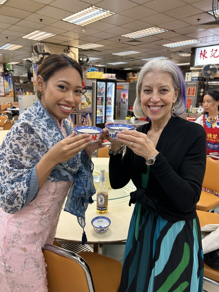 Emily and Deha together in Hong Kong